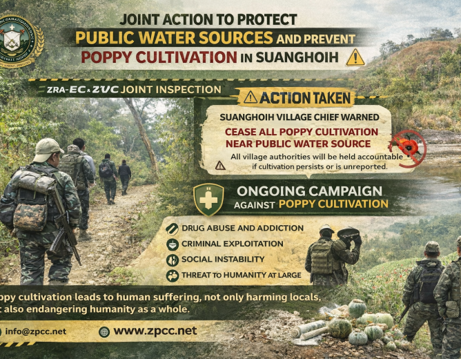Joint Action to Protect Public Water Sources and Prevent Poppy Cultivation